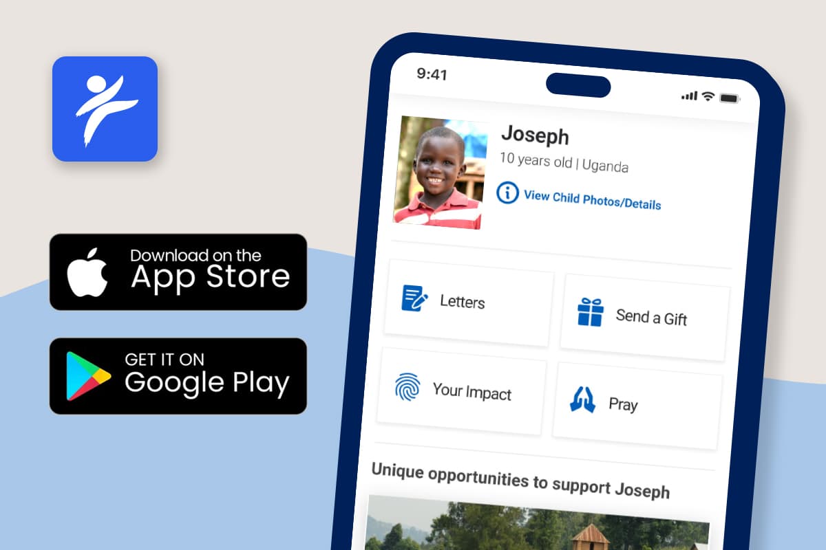 Image of the MyCompassion app.