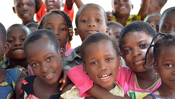 Togo Smiling Girls Closeup